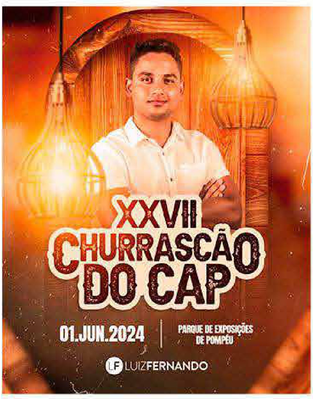 Arte de social media para o evento XXVII Churrascão do CAP