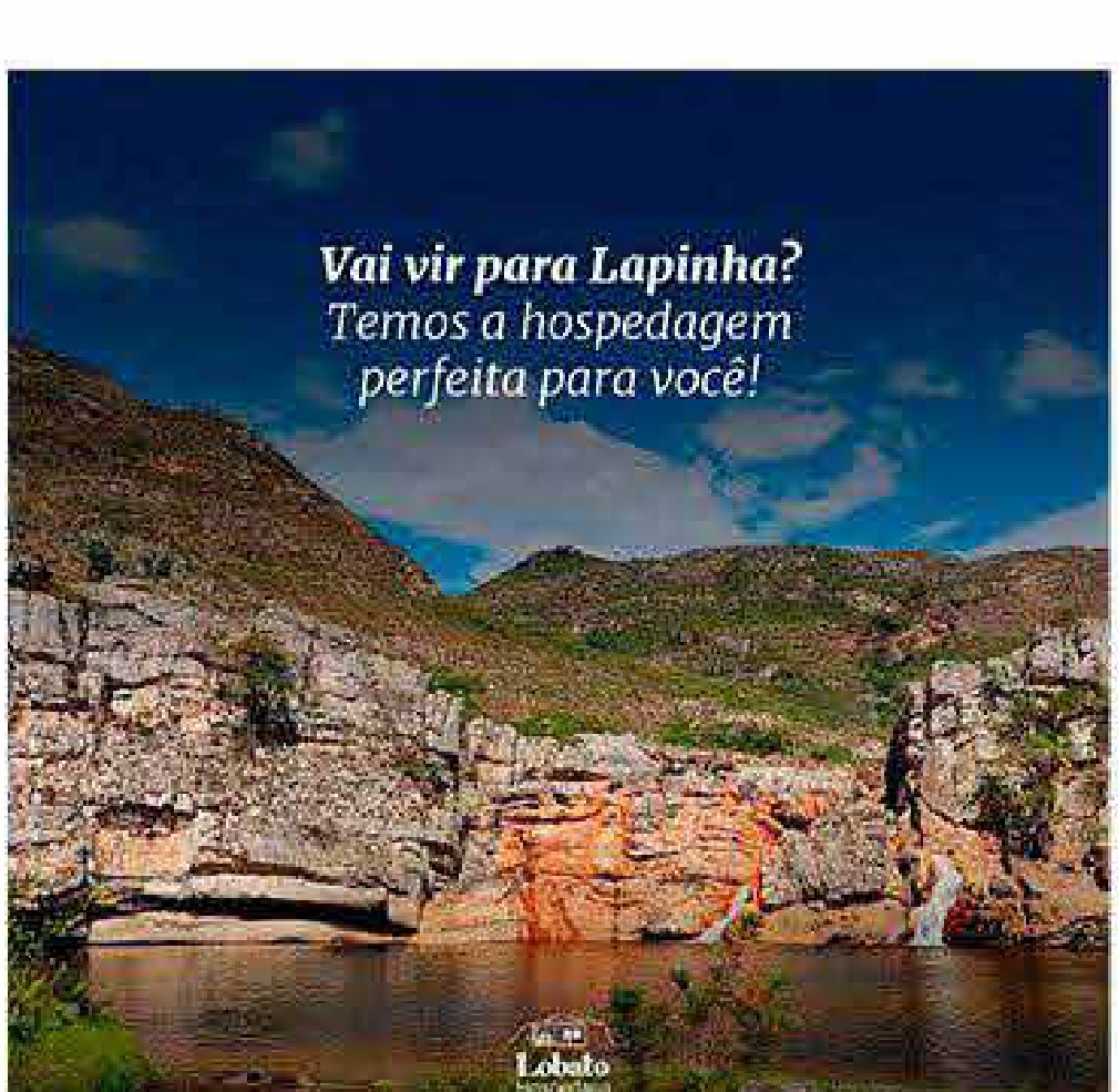 Arte de social media de hospedagem na Serra do Cipó, Lapinha