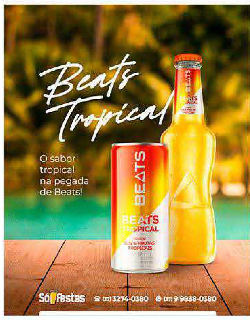 Arte de social media da bebida Beats Tropical